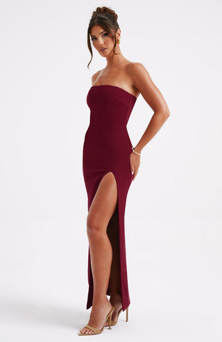 Marcia Maxi Dress - Burgundy - glavon