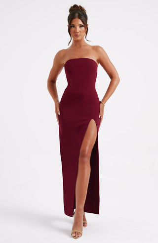 Marcia Maxi Dress - Burgundy - glavon