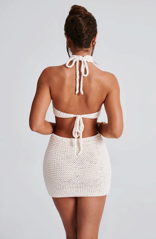 Margot Halter Top - Ivory - glavon