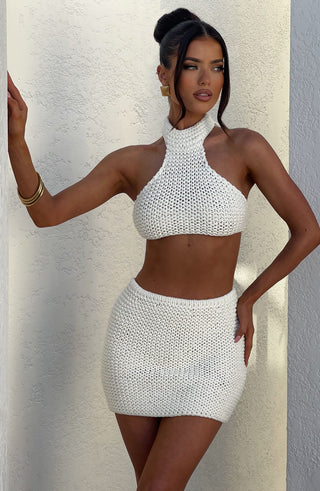 Margot Mini Skirt - Ivory - glavon