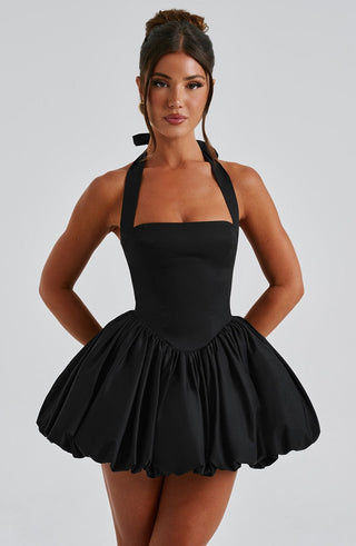 Maricia Mini Dress - Black - glavon