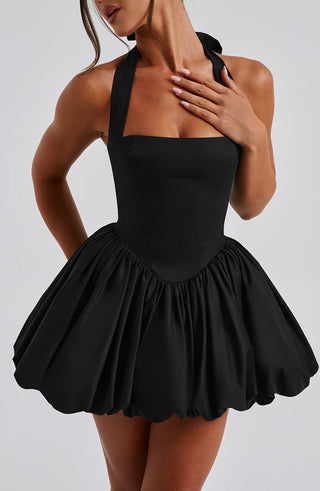 Maricia Mini Dress - Black - glavon