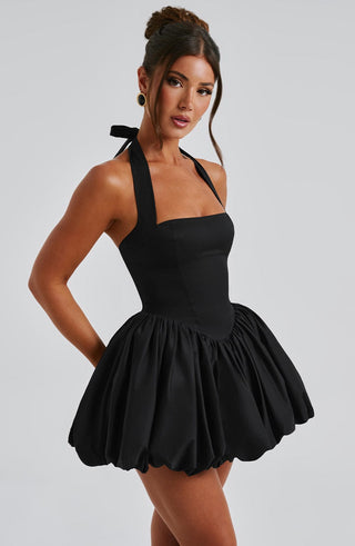 Maricia Mini Dress - Black - glavon