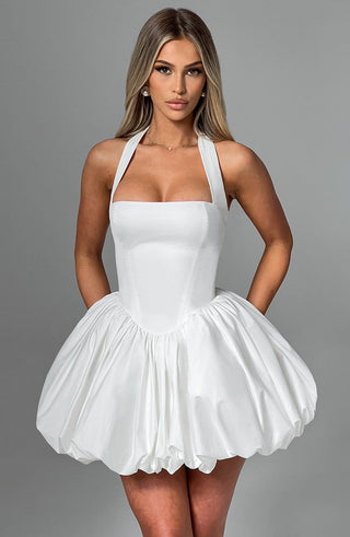 Maricia Mini Dress - Ivory - glavon