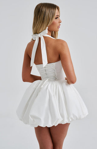 Maricia Mini Dress - Ivory - glavon