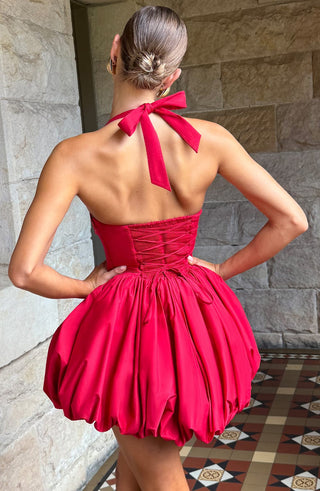 Maricia Mini Dress - Red - glavon