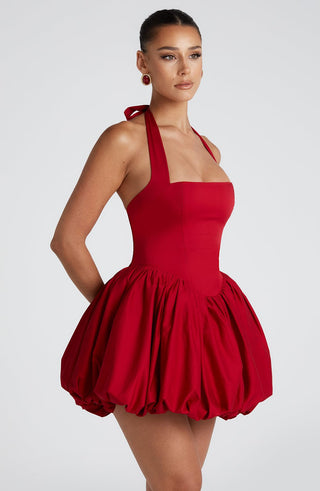 Maricia Mini Dress - Red - glavon