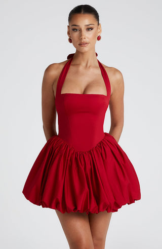 Maricia Mini Dress - Red - glavon