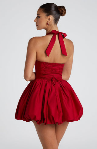 Maricia Mini Dress - Red - glavon