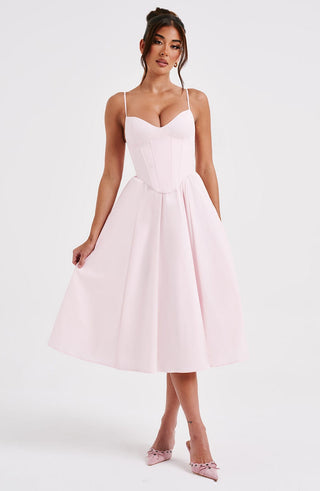 Mariella Midi Dress - Blush - glavon