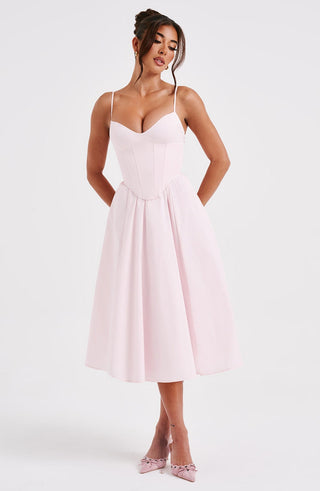 Mariella Midi Dress - Blush - glavon