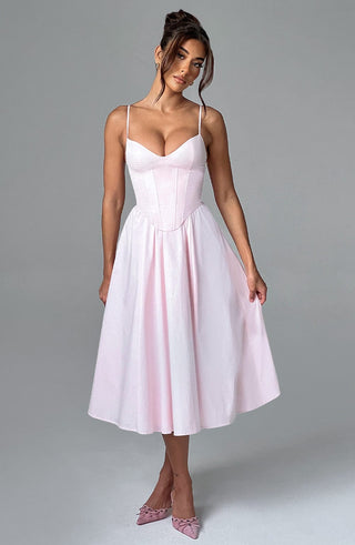 Mariella Midi Dress - Blush - glavon