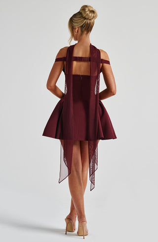 Marla Mini Dress - Cherry Lacquer - glavon
