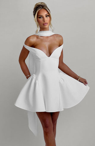 Marla Mini Dress - Ivory - glavon