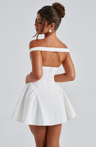 Marla Mini Dress - Ivory - glavon