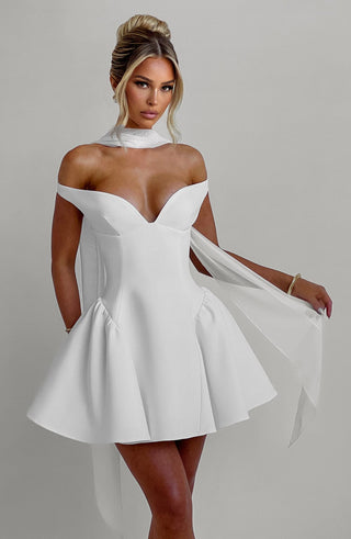 Marla Mini Dress - Ivory - glavon