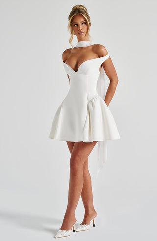 Marla Mini Dress - Ivory - glavon