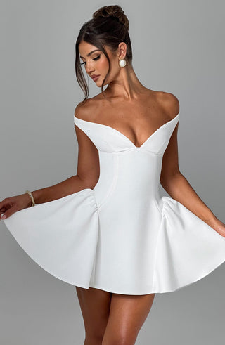 Marla Mini Dress - Ivory - glavon