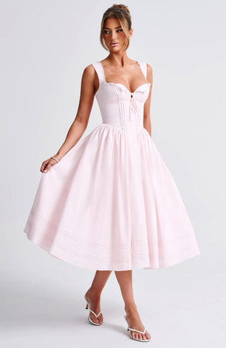 Marlena Midi Dress - Blush - glavon