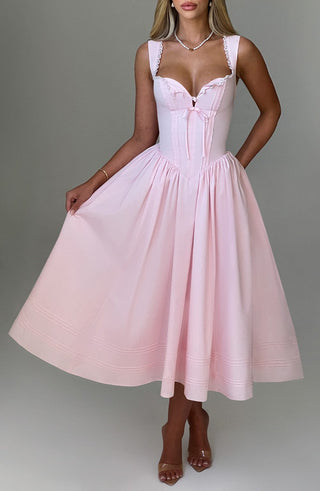 Marlena Midi Dress - Blush - glavon