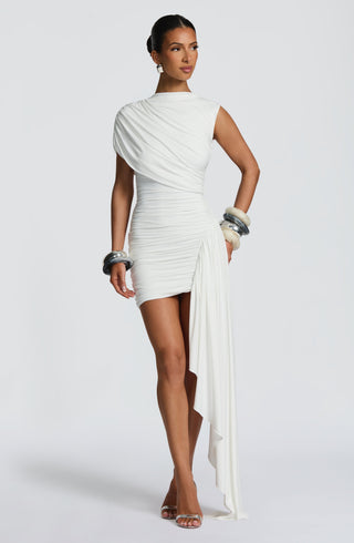 Marnie Mini Dress - White - glavon