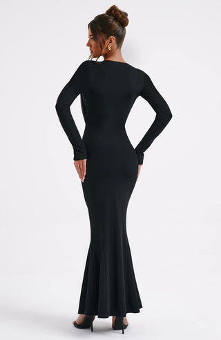 Martina Maxi Dress - Black - glavon