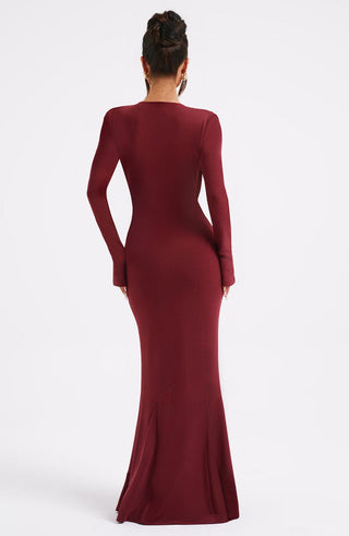 Martina Maxi Dress - Burgundy - glavon