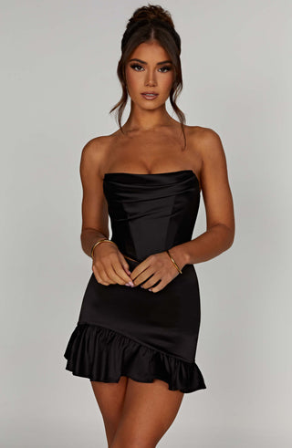 Maura Mini Skirt - Black - glavon