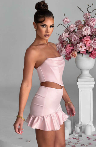 Maura Mini Skirt - Blush - glavon