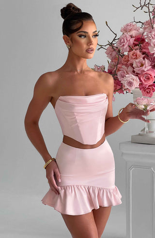 Maura Mini Skirt - Blush - glavon
