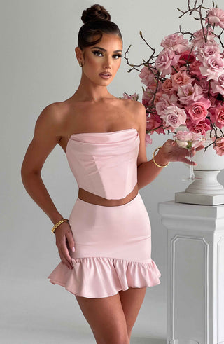 Maura Mini Skirt - Blush - glavon