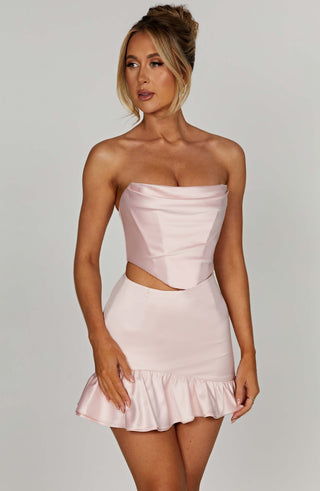 Maura Mini Skirt - Blush - glavon