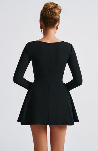 Megan Mini Dress - Black - glavon