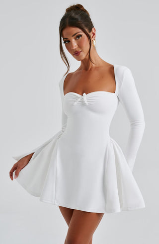 Megan Mini Dress - Ivory - glavon