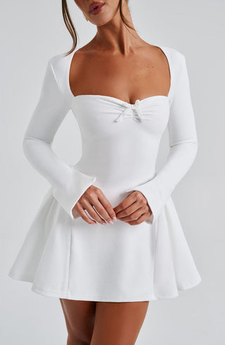Megan Mini Dress - Ivory - glavon