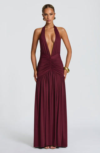 Melania Maxi Dress - Cherry Lacquer - glavon