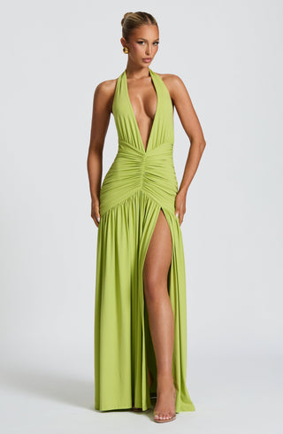 Melania Maxi Dress - Olive - glavon