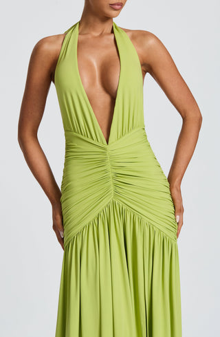 Melania Maxi Dress - Olive - glavon