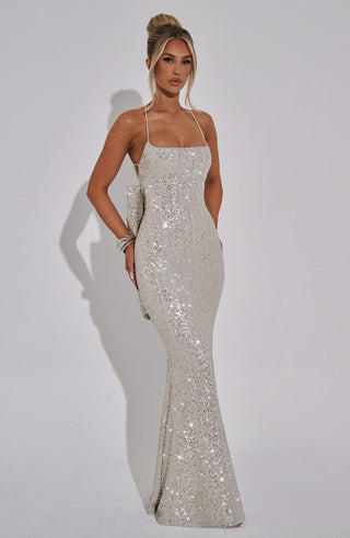 Meridith Maxi Dress - Champagne - glavon