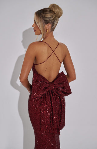 Meridith Maxi Dress - Wine - glavon