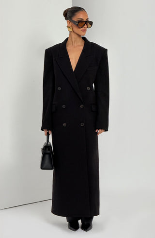 Michelle Coat - Black - glavon