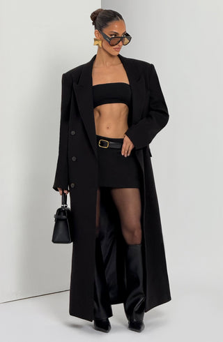 Michelle Coat - Black - glavon