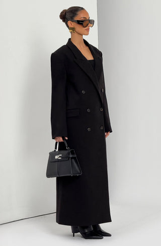 Michelle Coat - Black - glavon