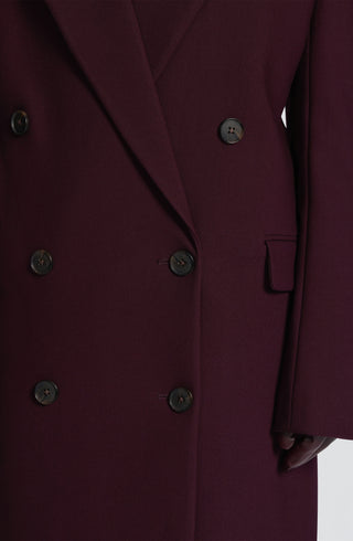 Michelle Coat - Plum - glavon