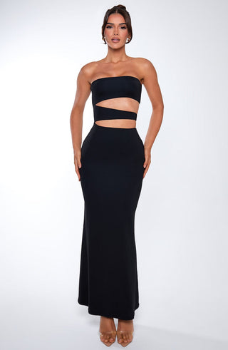 Milia Maxi Dress - Black - glavon