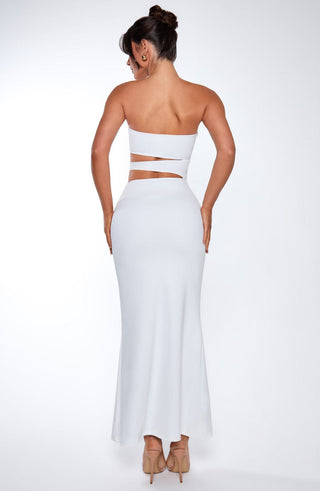 Milia Maxi Dress - White - glavon