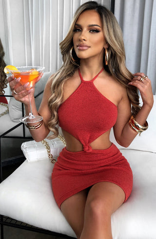 Mimosa Mini Dress - Red - glavon