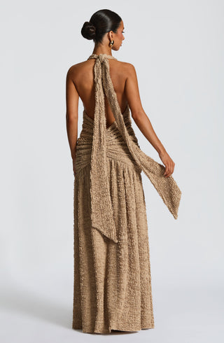 Minerva Maxi Dress - Beige - glavon