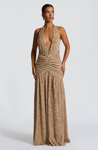 Minerva Maxi Dress - Beige - glavon