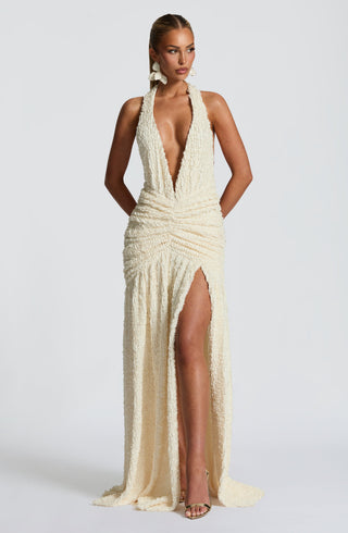 Minerva Maxi Dress - Ivory - glavon